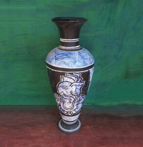 Ganesh Painted Vase